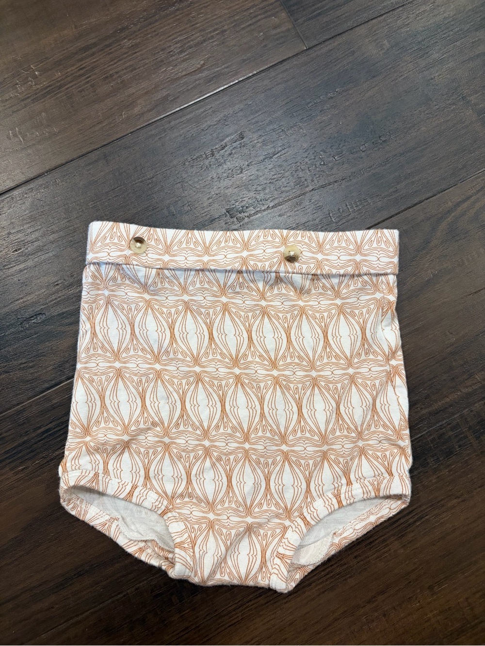 Kate Quinn Baby 18-24M Bamboo Bloomer Shorts Cream Brown Soft